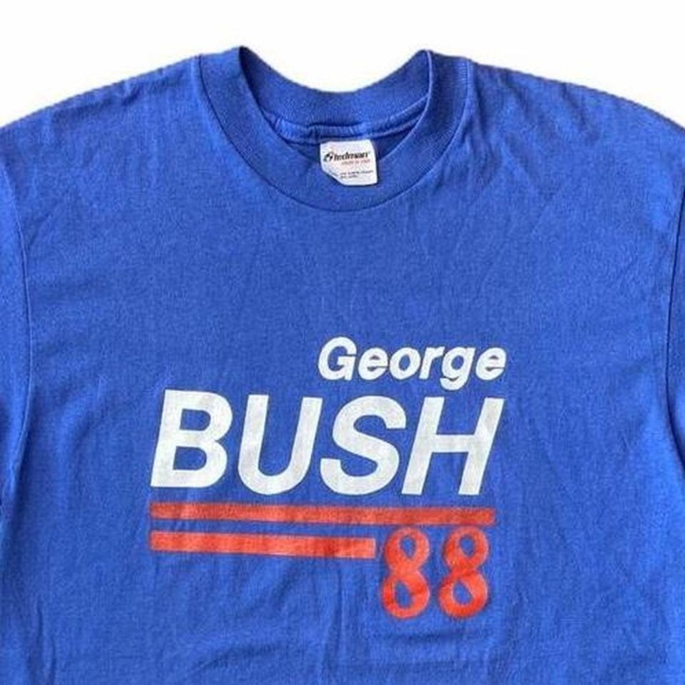 Vintage 80s 1988‎ President George Bush 88 politics election shirt